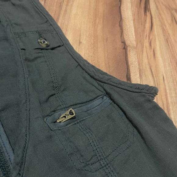 Y2K American Eagle Olive Button-Up Vest Shirt Sz Med - Picture 3 of 7